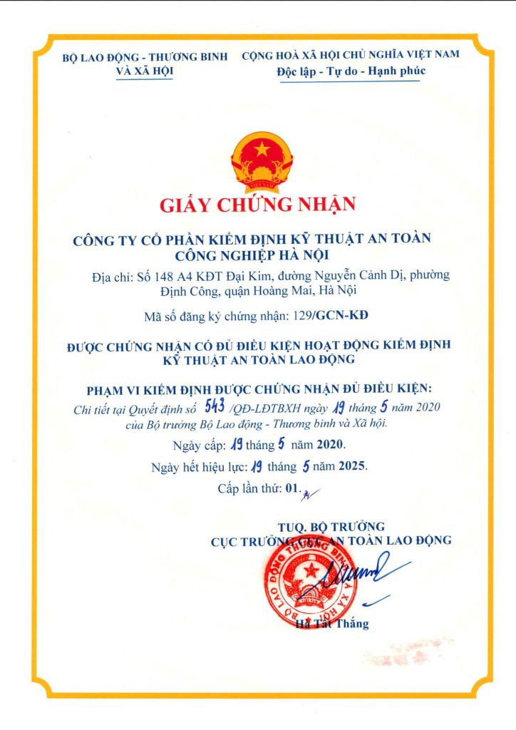 Kiểm Định Bồn Chứa Khí Hoá Lỏng